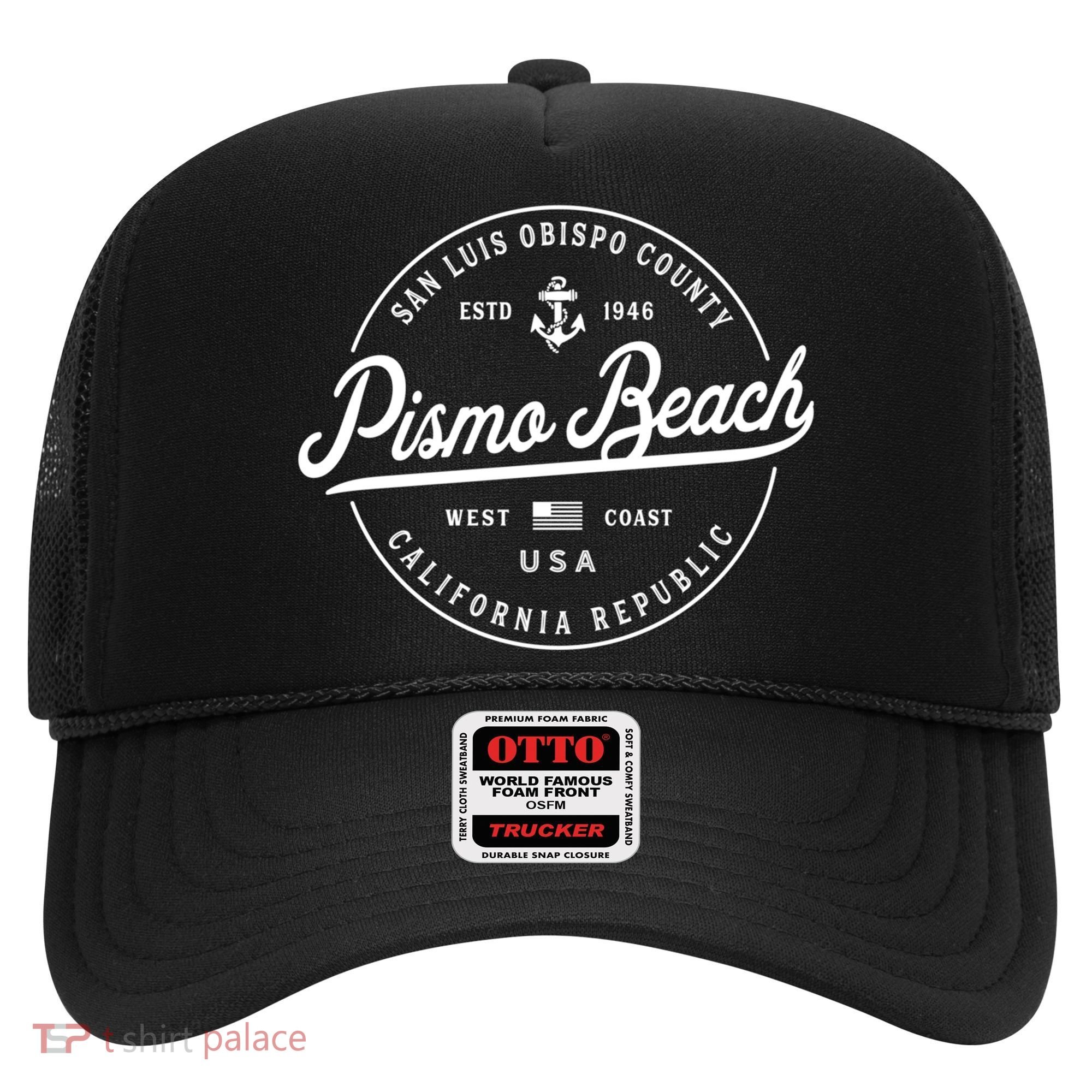 Nautical Anchor Pismo Beach California Travel Vacation Gift Hat