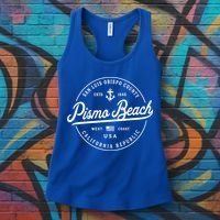 Nautical Anchor Pismo Beach California Travel Vacation Gift Women's Tank Top thumb 3