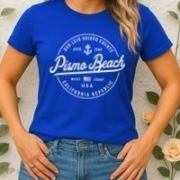 Nautical Anchor Pismo Beach California Travel Vacation Gift Women's T-Shirt thumb 2