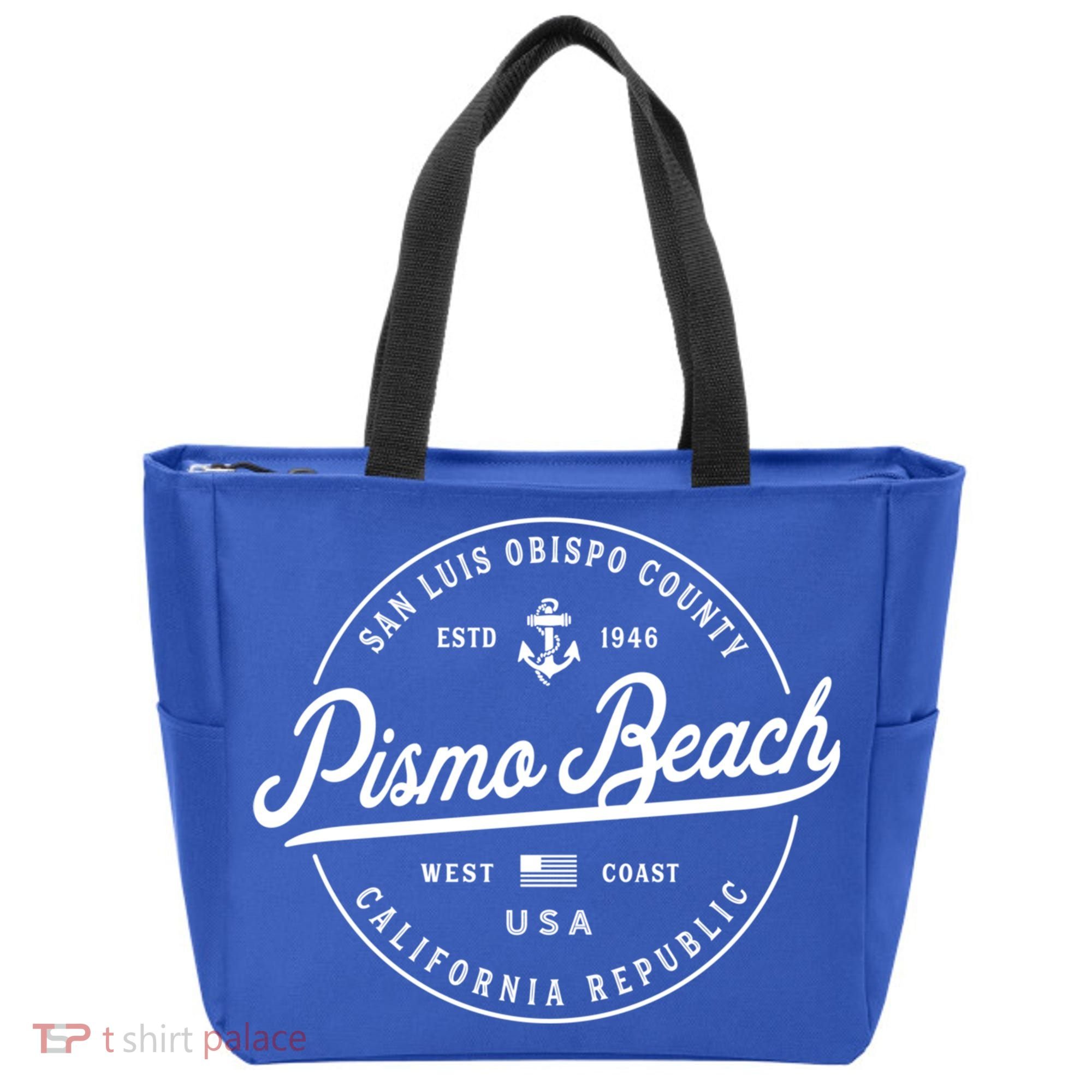 Nautical Anchor Pismo Beach California Travel Vacation Gift Tote Bag