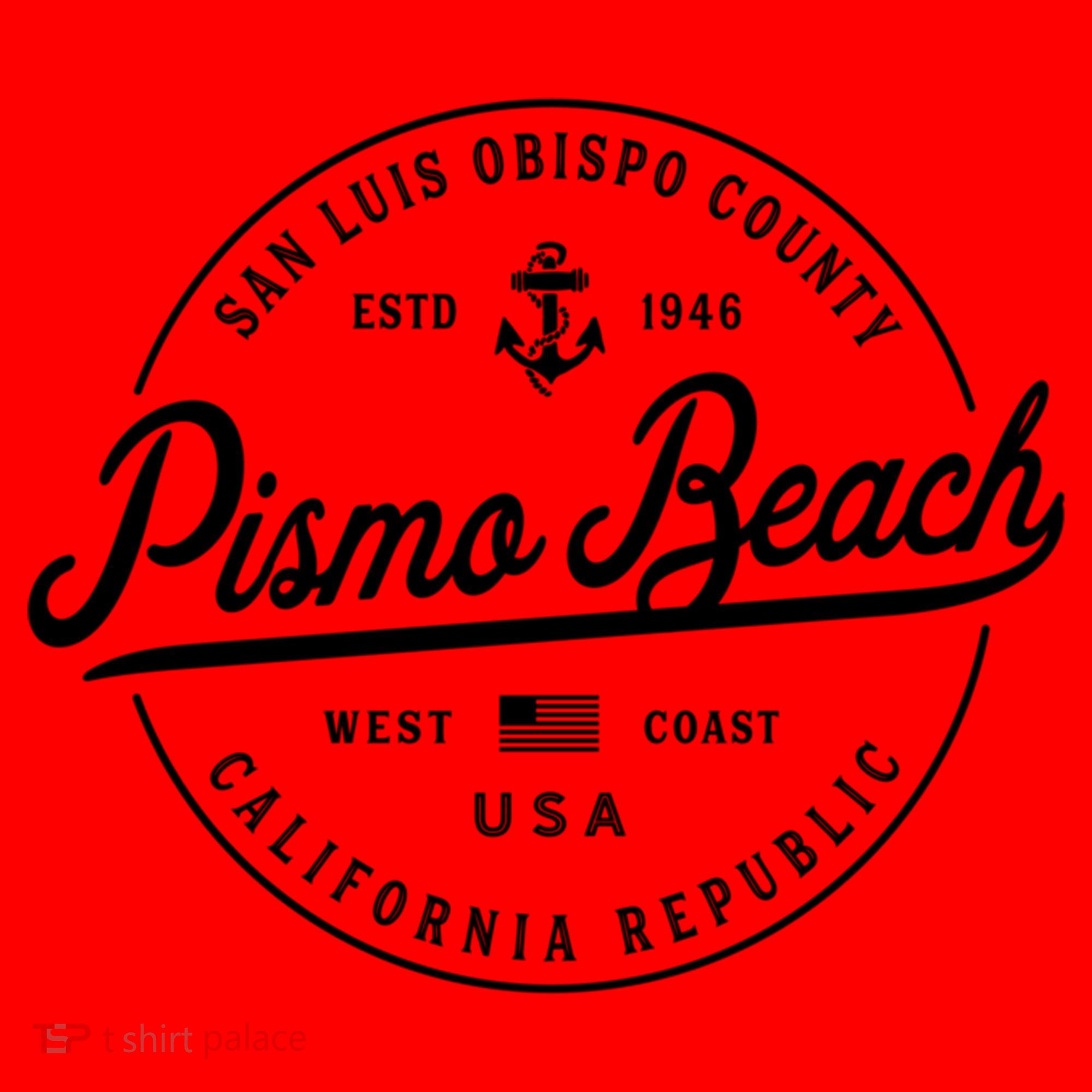 Nautical Anchor Pismo Beach California Travel Vacation Gift Santa Hat