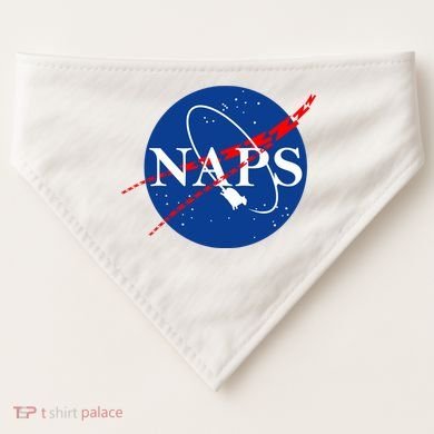 NAPS Space Parody Logo USA-Made Doggie Bandana
