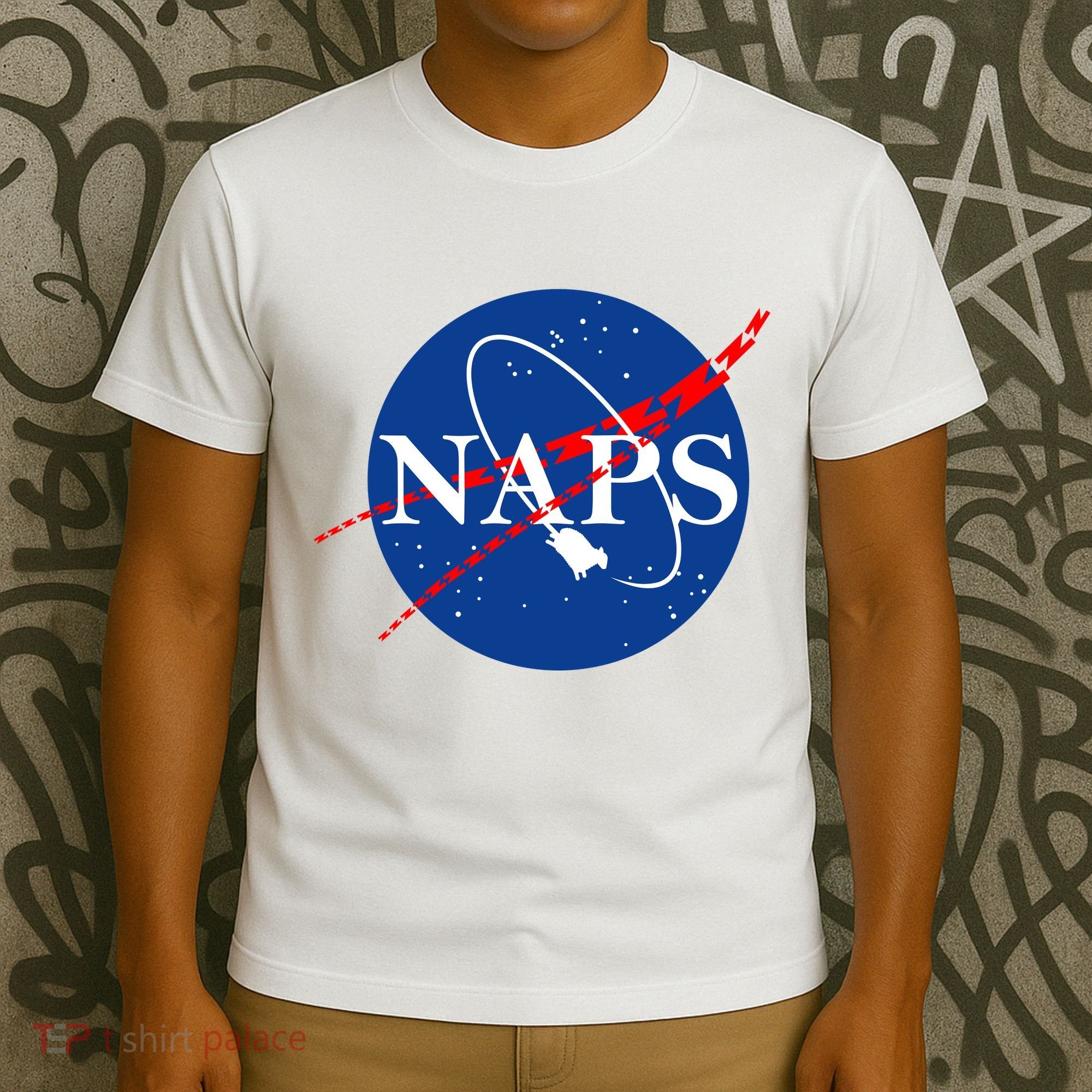 NAPS Space Parody Logo T-Shirt
