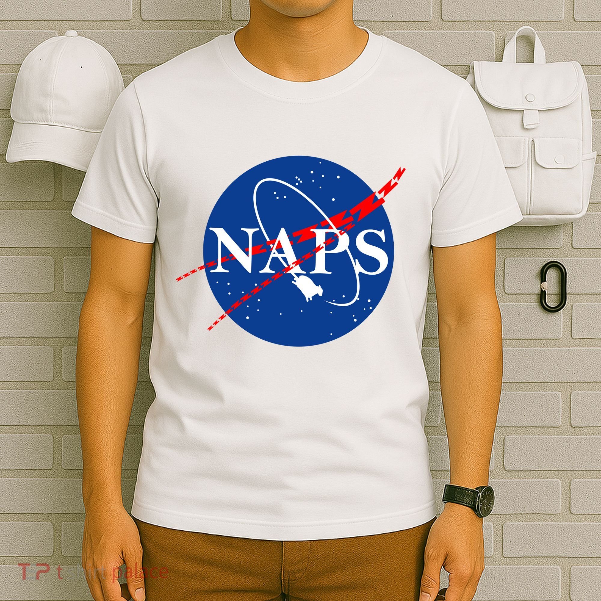 NAPS Space Parody Logo T-Shirt