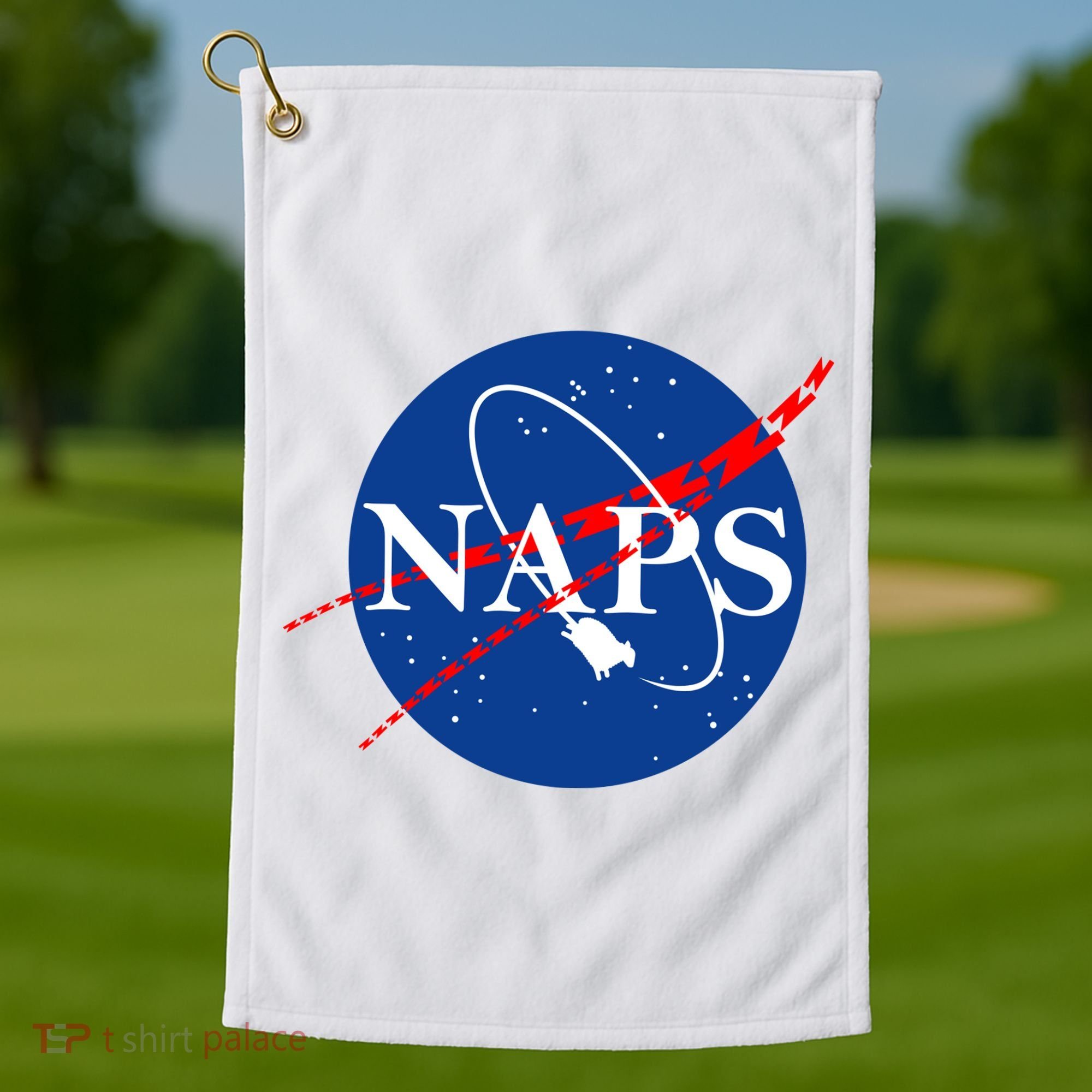 NAPS Space Parody Logo Golf Towel
