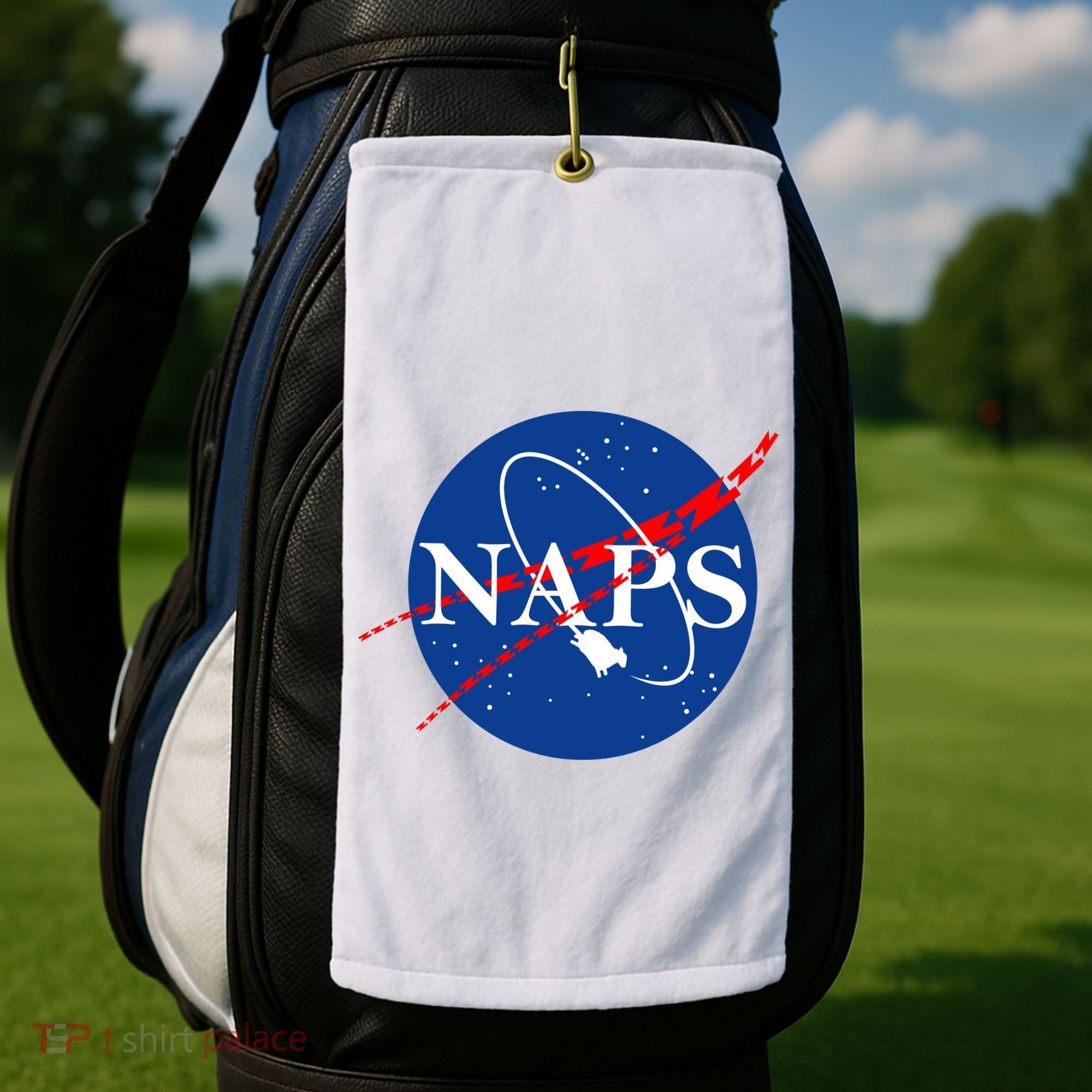 NAPS Space Parody Logo Golf Towel