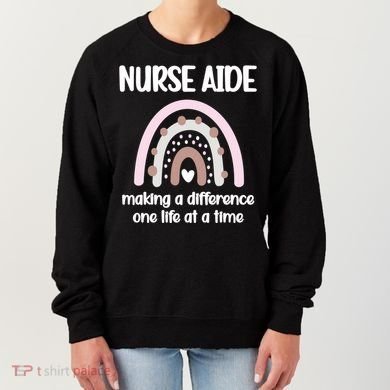Nurse Aide Rainbow Nurse Aide Week Nursing Assistant Cute Gift Women's Sweatshirt