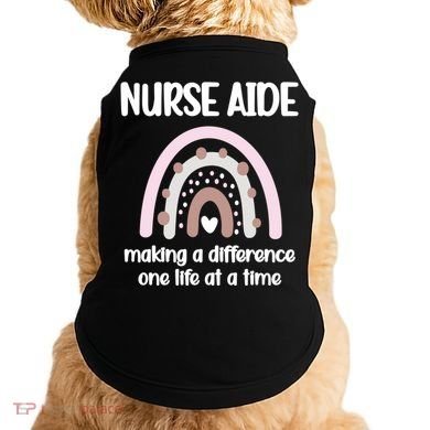 Nurse Aide Rainbow Nurse Aide Week Nursing Assistant Cute Gift Doggie Tank