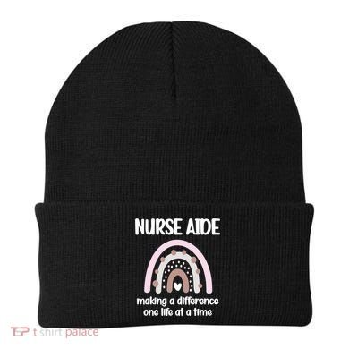 Nurse Aide Rainbow Nurse Aide Week Nursing Assistant Cute Gift Beanie