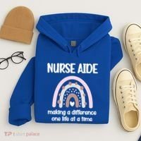 Nurse Aide Rainbow Nurse Aide Week Nursing Assistant Cute Gift Hoodie thumb 4
