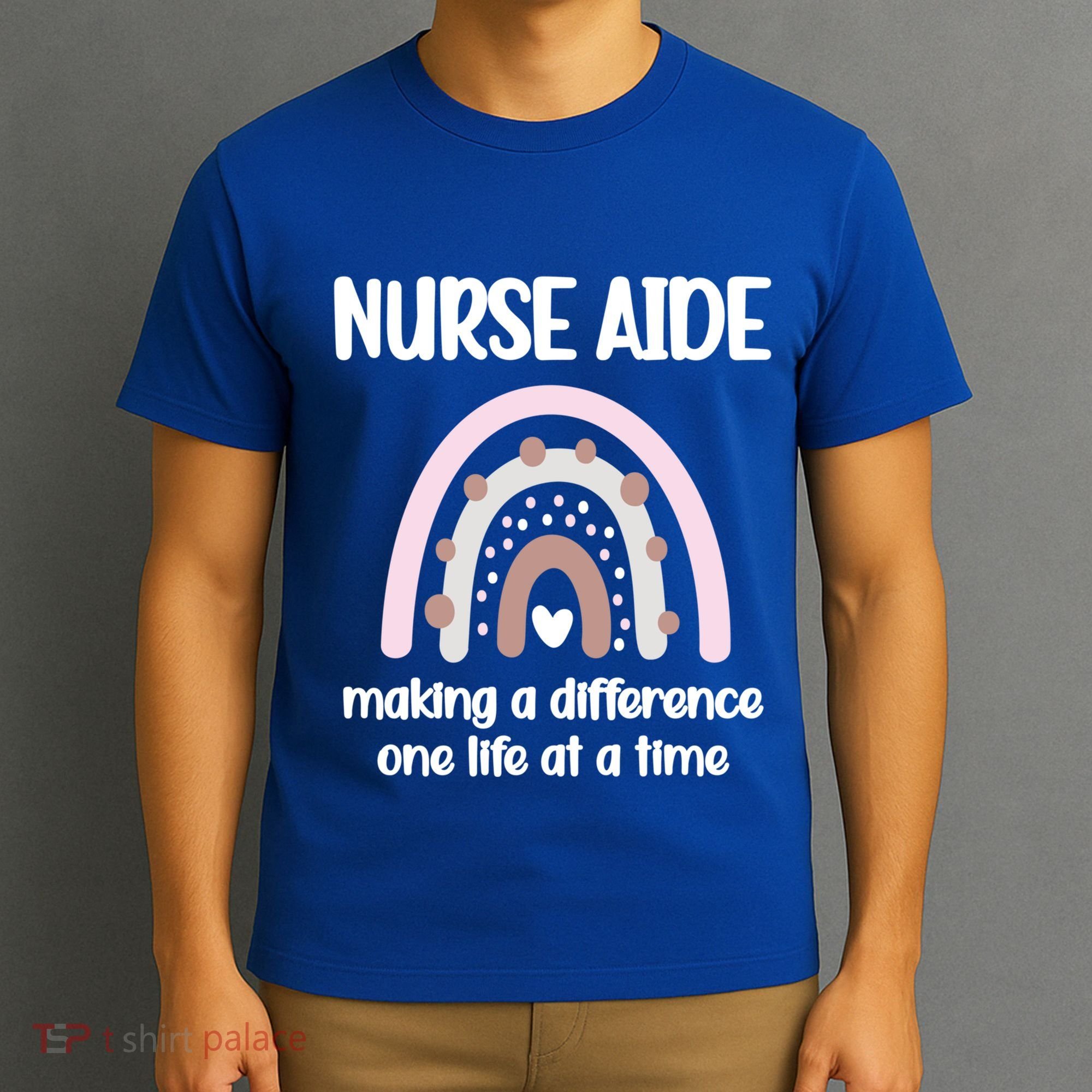 Nurse Aide Rainbow Nurse Aide Week Nursing Assistant Cute Gift T-Shirt