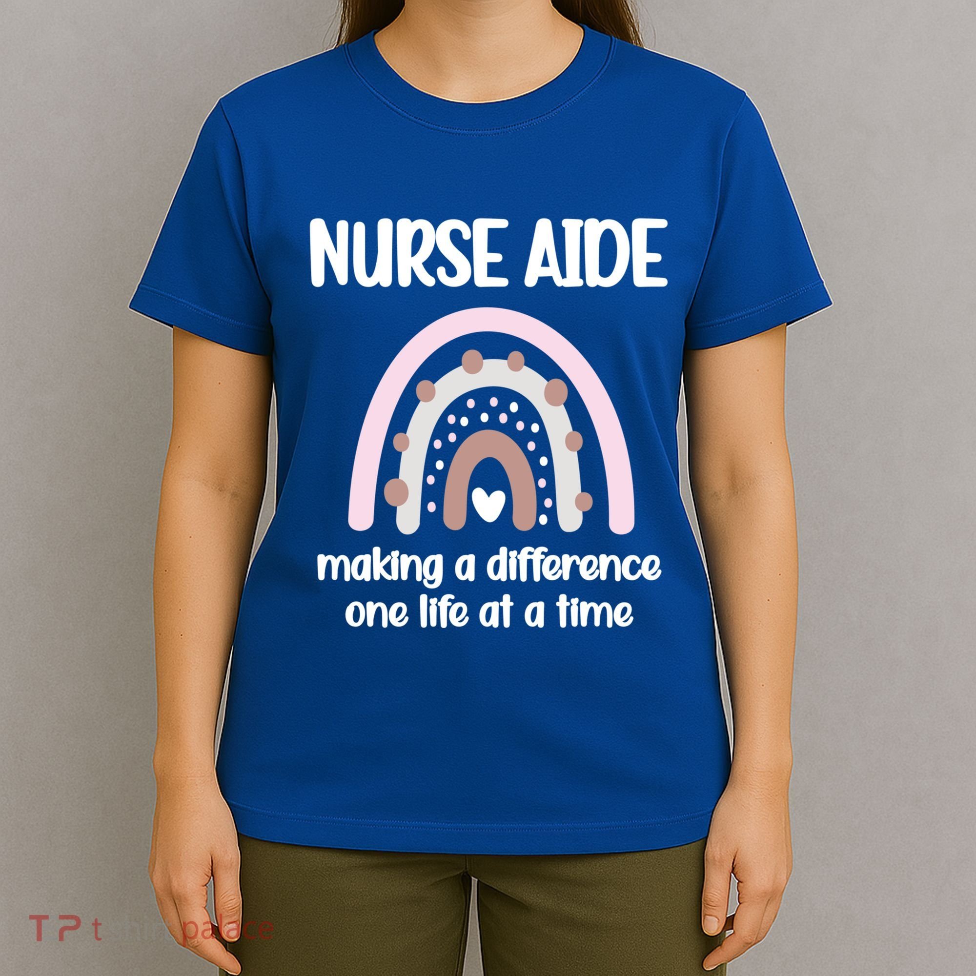 Nurse Aide Rainbow Nurse Aide Week Nursing Assistant Cute Gift T-Shirt