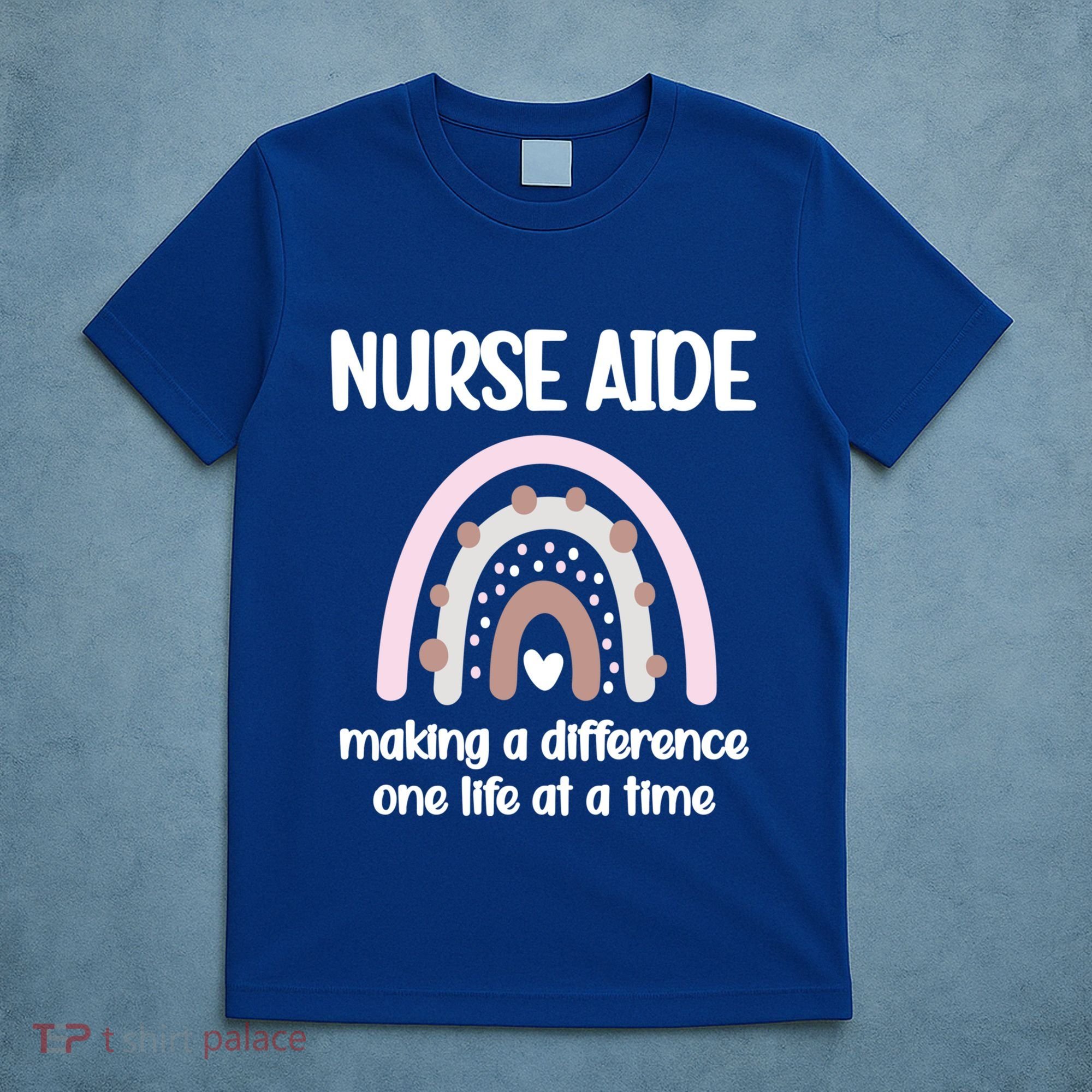Nurse Aide Rainbow Nurse Aide Week Nursing Assistant Cute Gift T-Shirt
