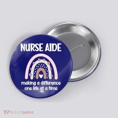 Nurse Aide Rainbow Nurse Aide Week Nursing Assistant Cute Gift Button