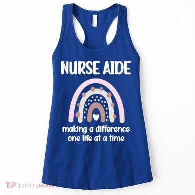 Nurse Aide Rainbow Nurse Aide Week Nursing Assistant Cute Gift Women's Tank Top