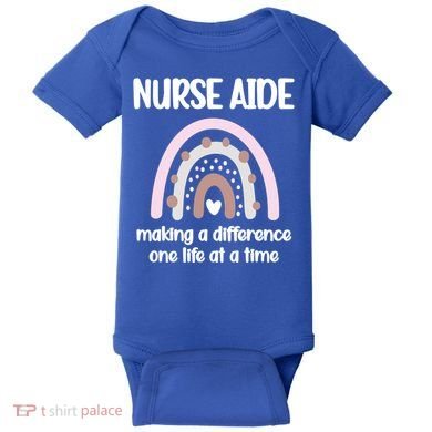 Nurse Aide Rainbow Nurse Aide Week Nursing Assistant Cute Gift Baby Bodysuit