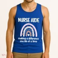 Nurse Aide Rainbow Nurse Aide Week Nursing Assistant Cute Gift Tank Top thumb 3