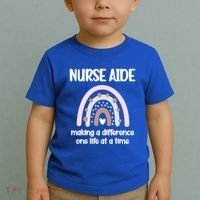 Nurse Aide Rainbow Nurse Aide Week Nursing Assistant Cute Gift Toddler T-Shirt thumb 2