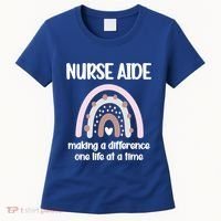 Nurse Aide Rainbow Nurse Aide Week Nursing Assistant Cute Gift Women's T-Shirt thumb 0