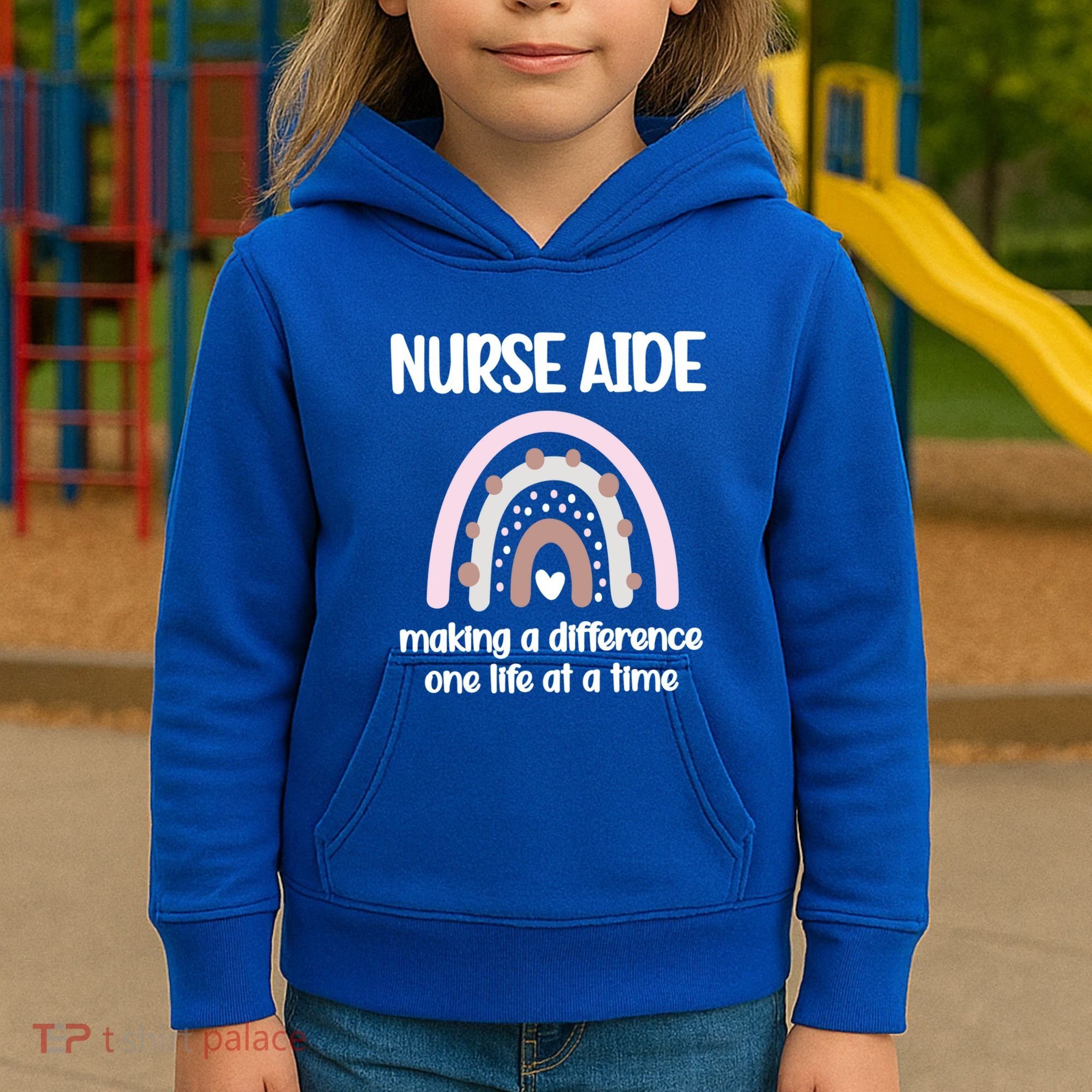 Nurse Aide Rainbow Nurse Aide Week Nursing Assistant Cute Gift Kids Hoodie