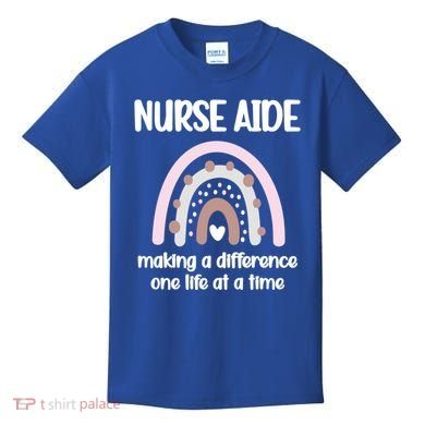 Nurse Aide Rainbow Nurse Aide Week Nursing Assistant Cute Gift Kids T-Shirt