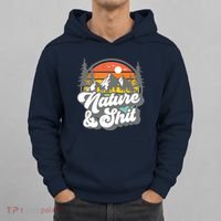 Nature And Shit Funny Hiking Camping Hiker Camper Rv Gift Tank Top Hoodie thumb 0