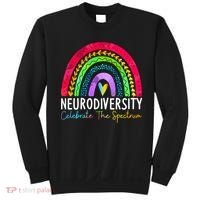 Neurodiversity Autism Spectrum ASD ADHD Rainbow Boho Sweatshirt thumb 0