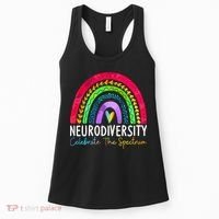 Neurodiversity Autism Spectrum ASD ADHD Rainbow Boho Women's Tank Top thumb 0