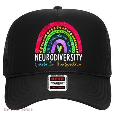 Neurodiversity Autism Spectrum ASD ADHD Rainbow Boho Hat