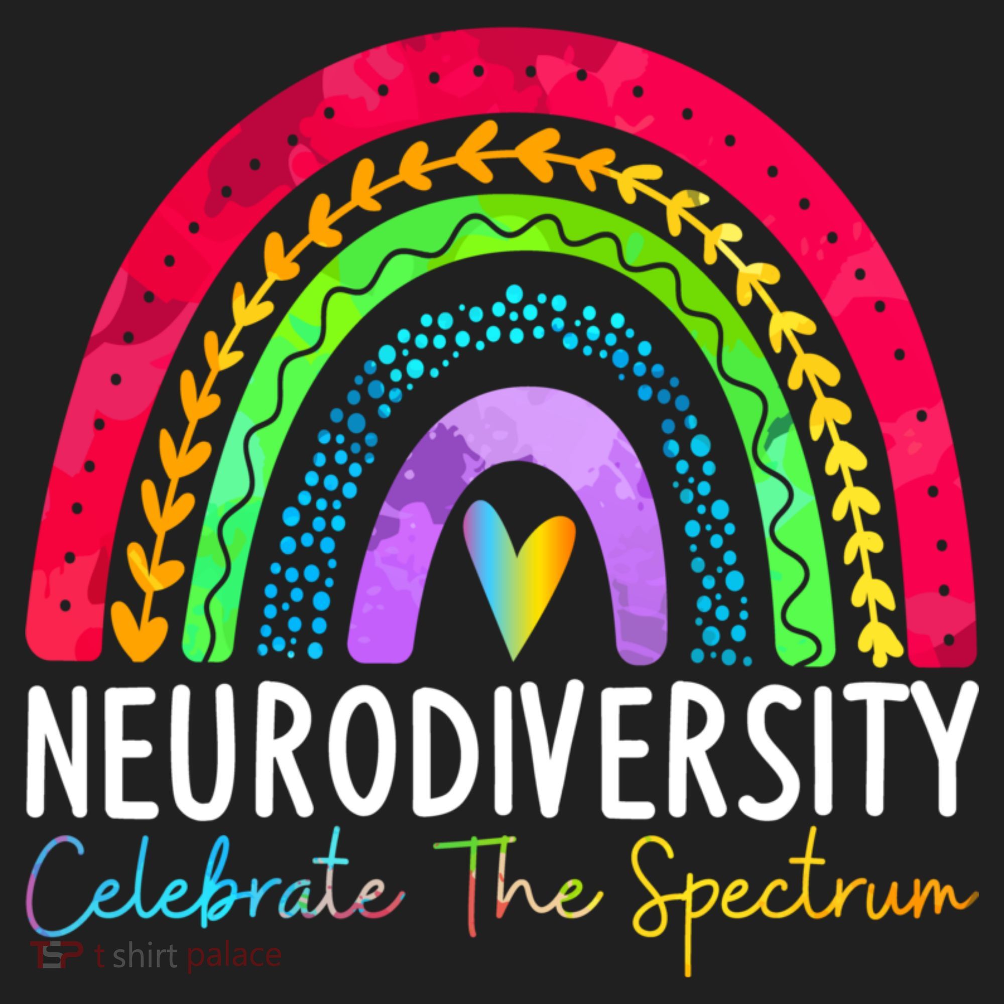 Neurodiversity Autism Spectrum ASD ADHD Rainbow Boho Hat