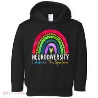Neurodiversity Autism Spectrum ASD ADHD Rainbow Boho Toddler Hoodie thumb 0