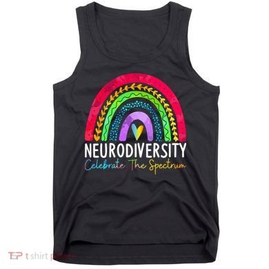 Neurodiversity Autism Spectrum ASD ADHD Rainbow Boho Tank Top