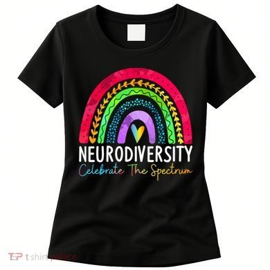 Neurodiversity Autism Spectrum ASD ADHD Rainbow Boho Women's T-Shirt