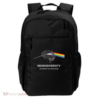 Neurodiversity Autism Spectrum ASD ADHD Rainbow Brain Backpack