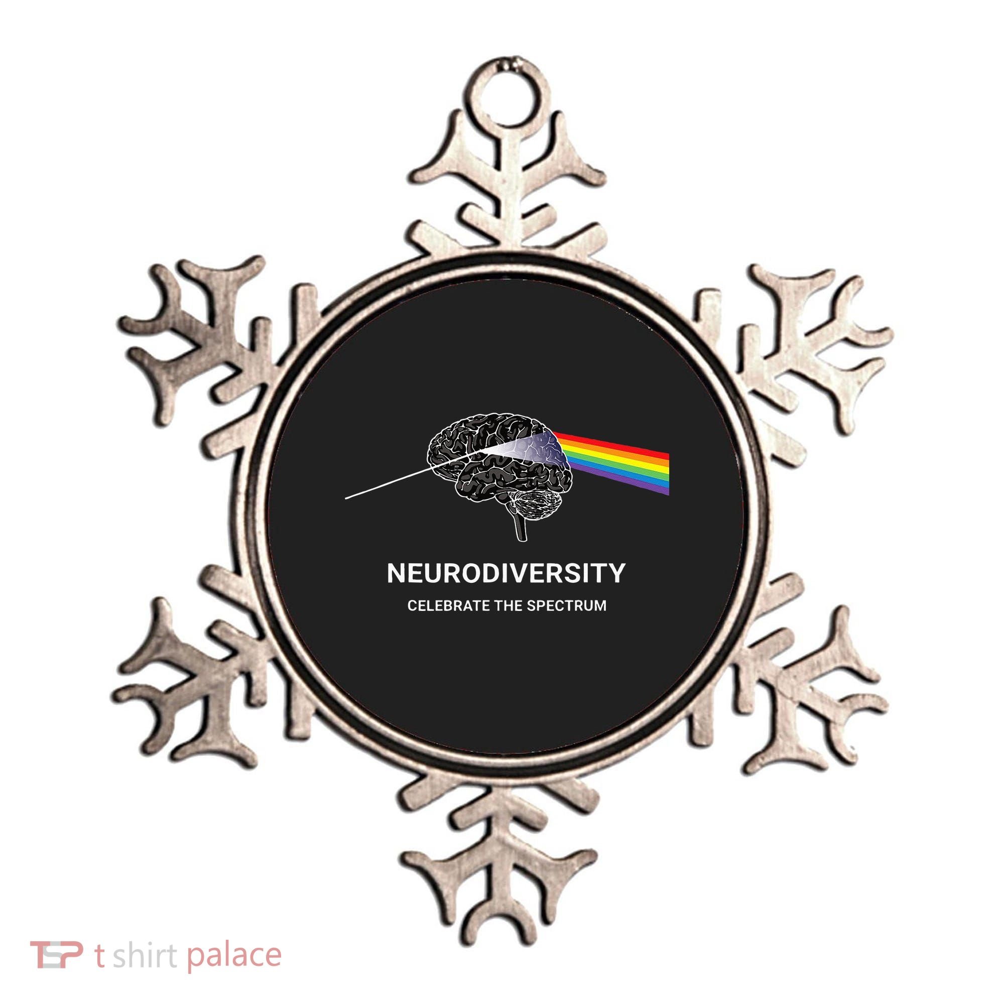 Neurodiversity Autism Spectrum ASD ADHD Rainbow Brain Ornament