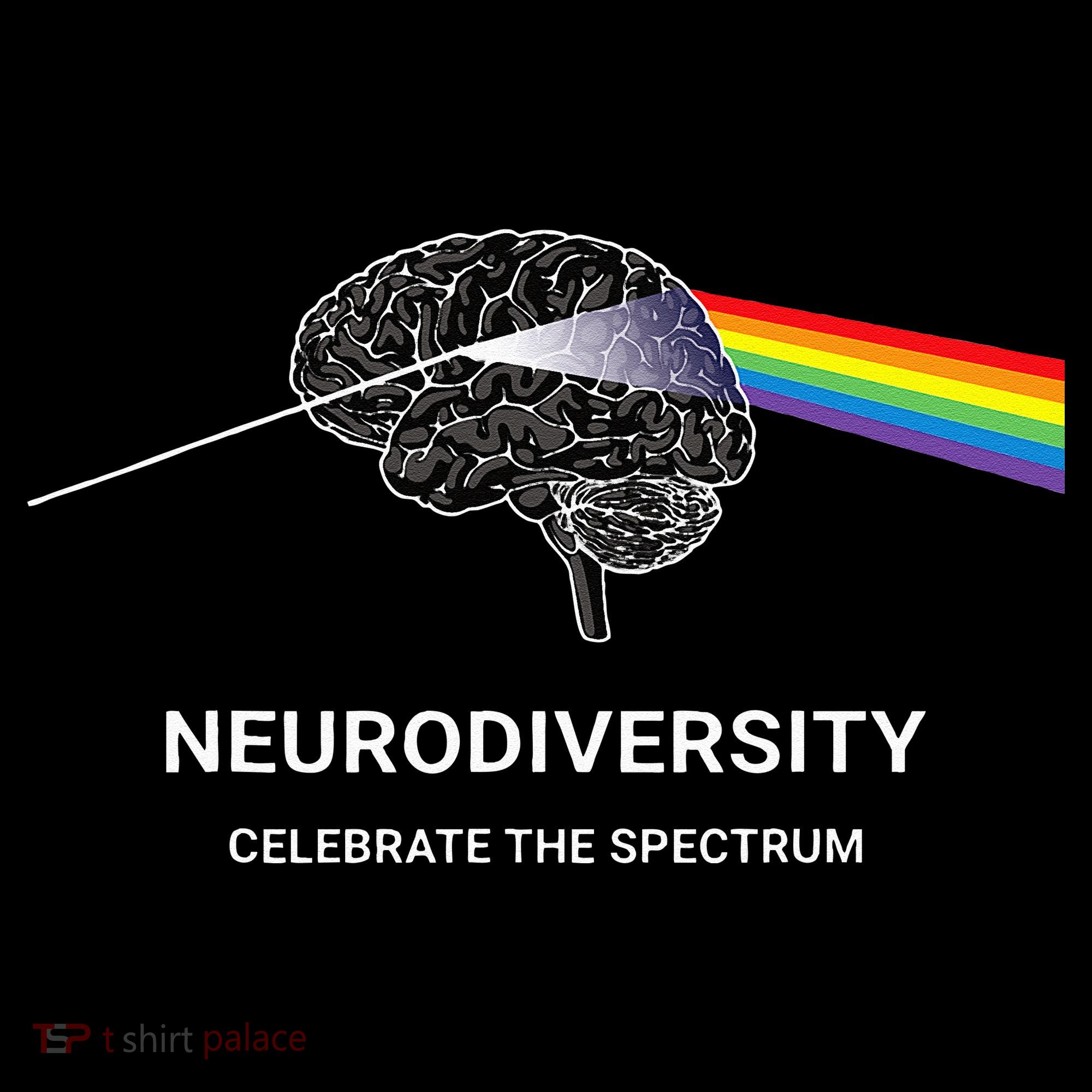 Neurodiversity Autism Spectrum ASD ADHD Rainbow Brain Ornament