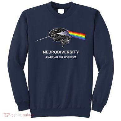 Neurodiversity Autism Spectrum ASD ADHD Rainbow Brain Sweatshirt