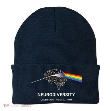 Neurodiversity Autism Spectrum ASD ADHD Rainbow Brain Beanie