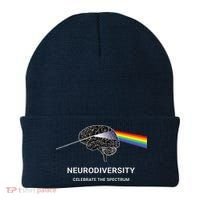 Neurodiversity Autism Spectrum ASD ADHD Rainbow Brain Beanie thumb 0