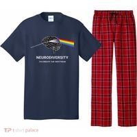 Neurodiversity Autism Spectrum ASD ADHD Rainbow Brain Pajama Set thumb 0