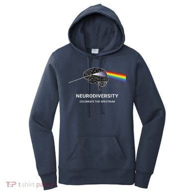 Neurodiversity Autism Spectrum ASD ADHD Rainbow Brain Women's Hoodie