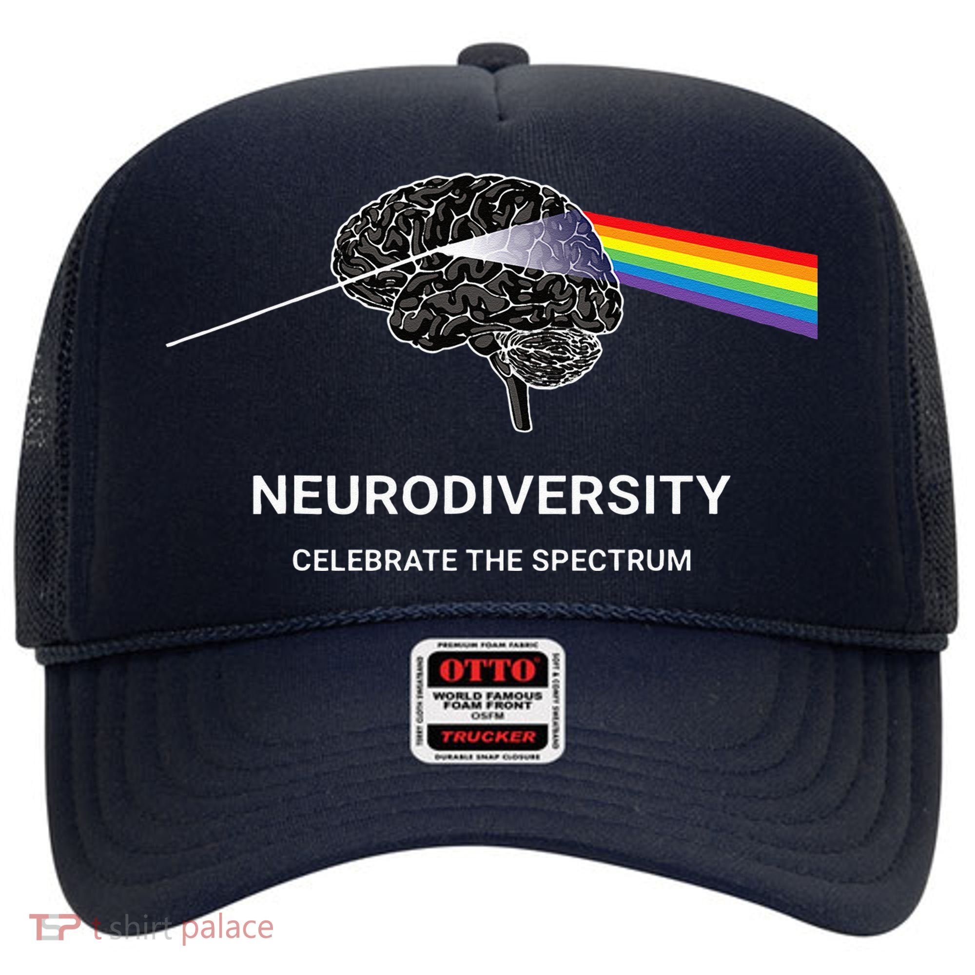Neurodiversity Autism Spectrum ASD ADHD Rainbow Brain Hat