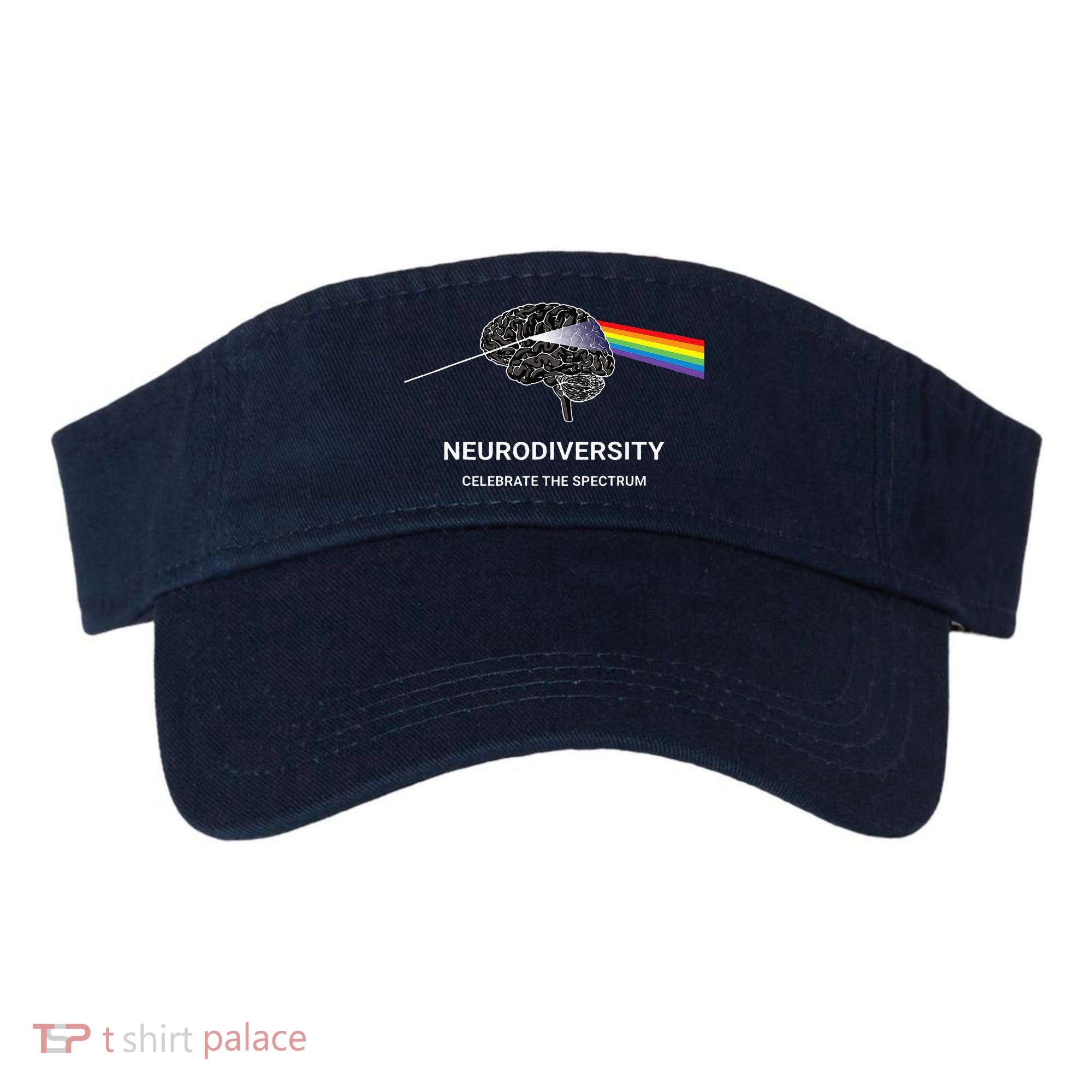 Neurodiversity Autism Spectrum ASD ADHD Rainbow Brain Visor