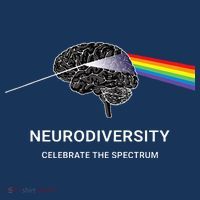 Neurodiversity Autism Spectrum ASD ADHD Rainbow Brain Women's T-Shirt thumb 6