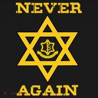 Never Again Support Israel Jewish Star Of David Idf Logo Mousepad thumb 1