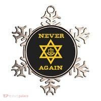Never Again Support Israel Jewish Star Of David Idf Logo Ornament thumb 0