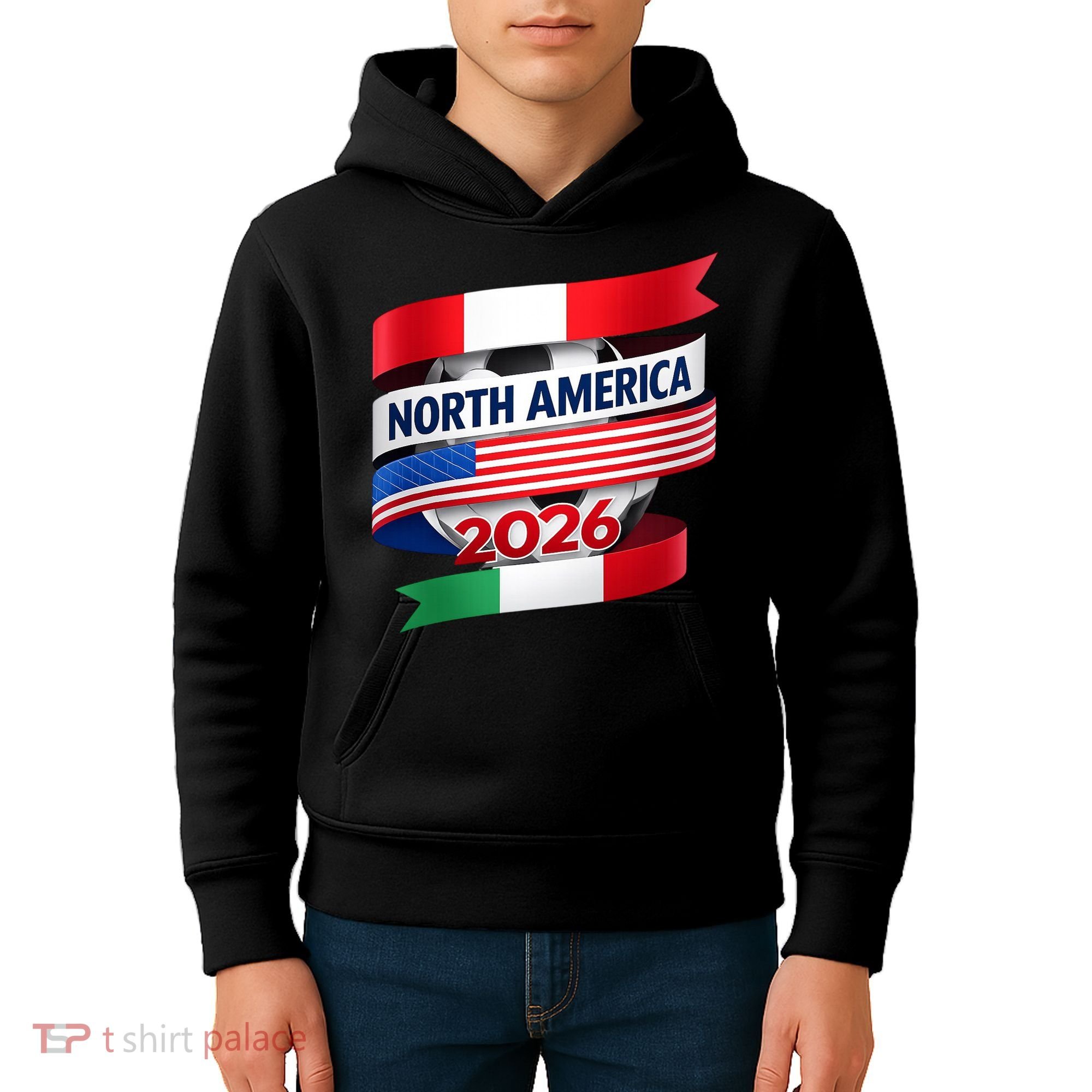 North America Soccer 2026  Kids Hoodie