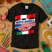 North America Soccer 2026  Kids T-Shirt thumb 3