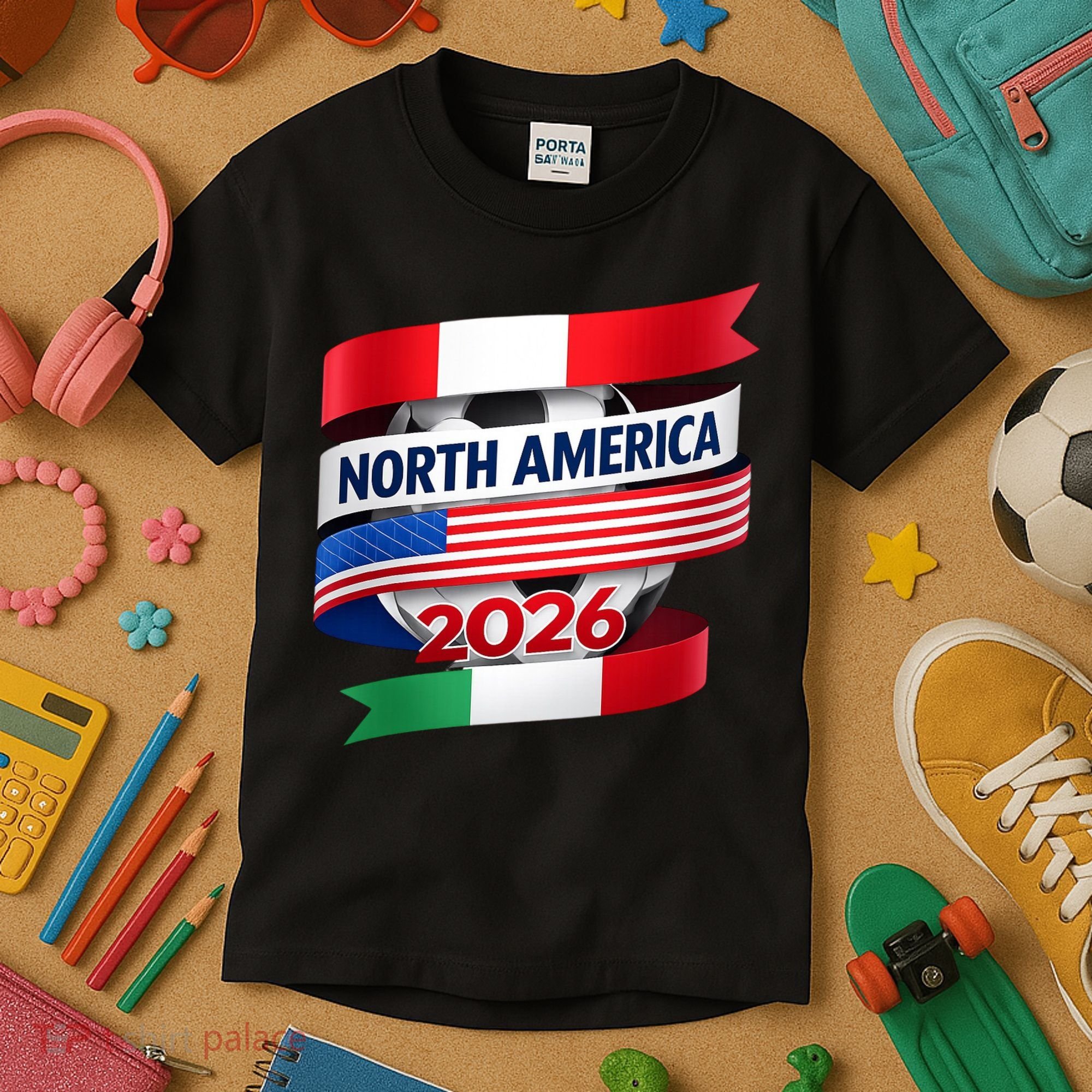 North America Soccer 2026  Kids T-Shirt