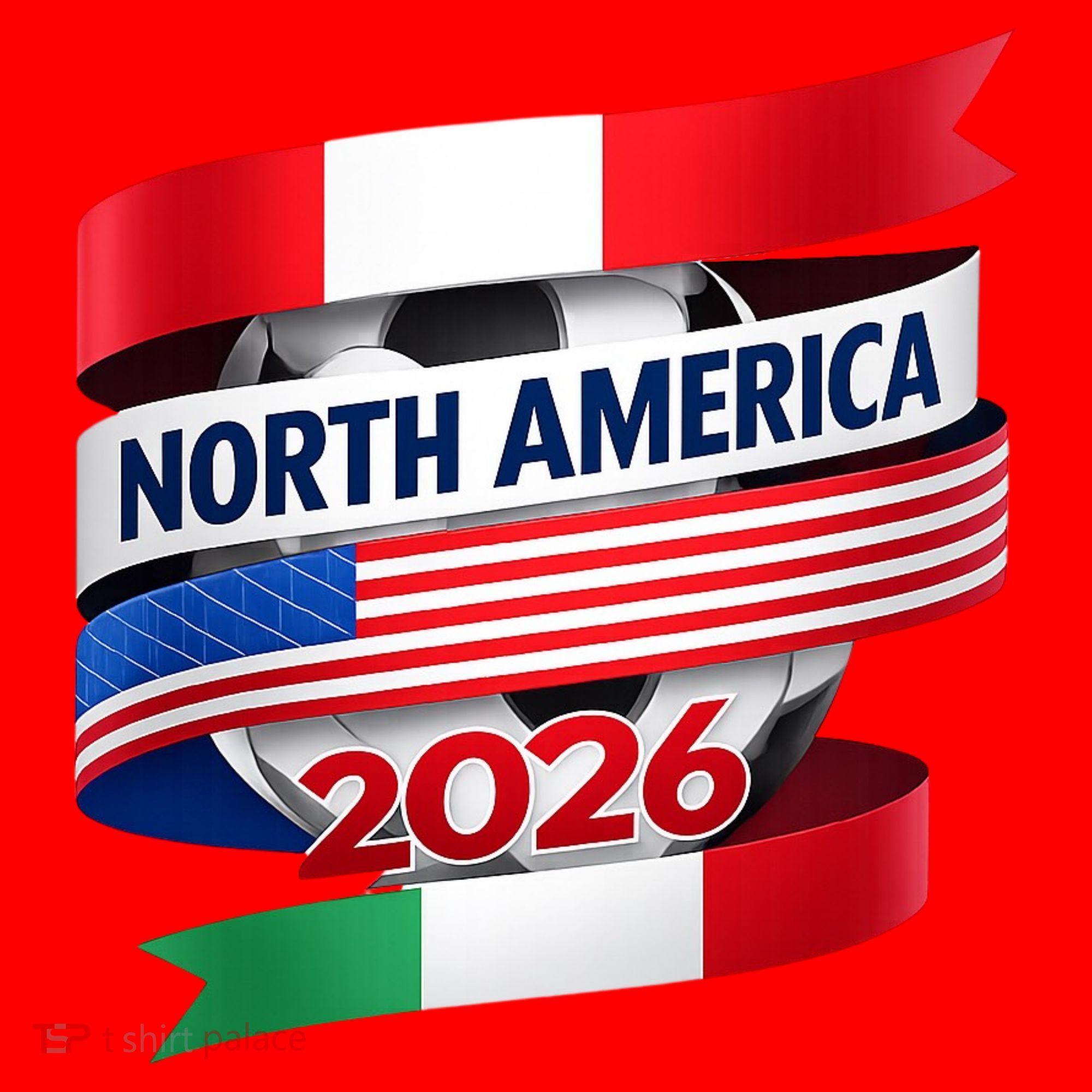 North America Soccer 2026  Santa Hat